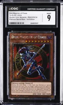 2024 YU-GI-OH! #RA03-EN134 DARK MAGICIAN OF CHAOS CGC 9 - Image 1