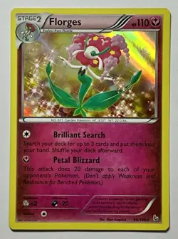 Florges 66/106 (LP) Holo Rare XY Series: Flashfire 2014 Pokemon Card - Image 1