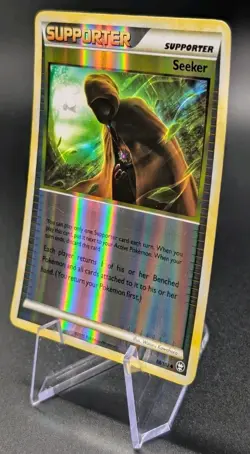 Seeker 88/102 HGSS Triumphant Reverse Holo Pokemon Card Mew Cameo Artwork LP - Image 5