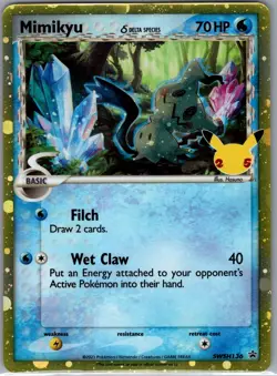 Mimikyu (Delta Species) - SWSH136 Holo Sword & Shield Promo - Pokemon Card - NM - Image 1