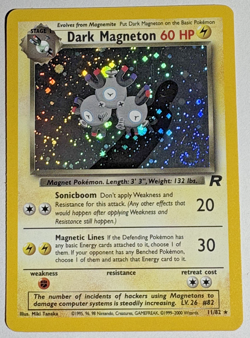 Pokemon TCG Magneton Rare Holo Card #11/62 Fossil With SWIRL 🌀 - Image 1