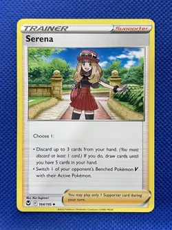 Serena 164/195 Silver Tempest Pokemon TCG Trainer Card NM + Cardsaver - Image 1