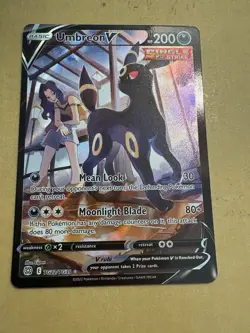 Umbreon v TG22/TG30 Swsh09 Trainer Gallery Ultra Rare Holo Card Brilliant Stars - Image 1