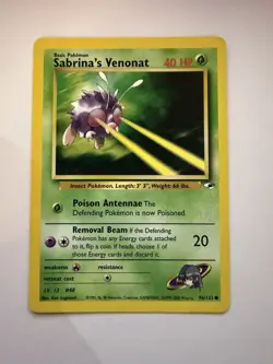 Pokemon TCG Sabrina's Venonat Gym Heroes Card 96/132 Regular - Image 1