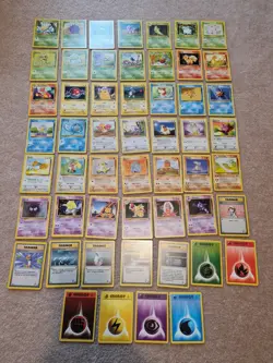 Pokemon Card - 53x Com/Uncom Base Set 2 WOTC Com/Uncom No Duplicates - NM - Image 1