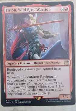 Firion, Wild Rose Warrior Final Fantasy Regular Pack Fresh Mint Card - Image 1