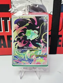 Pokemon Mega Evolutions Bulbasaur #133/132 Illustration Rare Stamped Promo card - Image 1