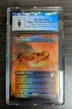Magic The Gathering: The One Ring (Foil) Lord of The Rings Card 0451 CGC 9 Mint - Image 1