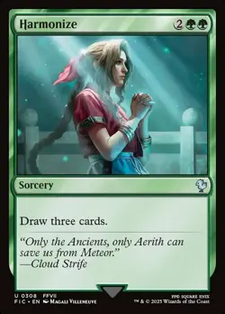 x4 Harmonize U MTG Commander: Final Fantasy M/NM, English - Image 1