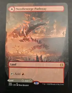Needleverge Pathway (Borderless) Zendikar Rising MTG Regular Lightly Played - Image 1
