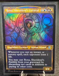 Rona, Sheoldred's Faithful (Showcase) Dominaria United TEXTURED Foil - Image 1