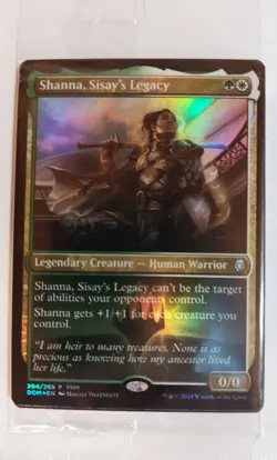 Shanna, Sisay's Legacy * Sealed Pack of 4 * FNM Foil Promo * MTG * Near Mint - Image 1