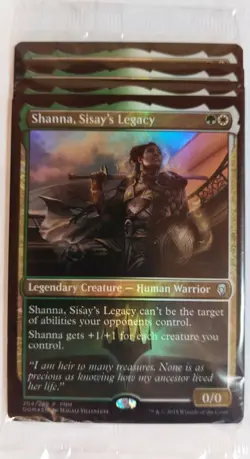Shanna, Sisay's Legacy * Sealed Pack of 4 * FNM Foil Promo * MTG * Near Mint - Image 2