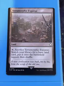 Minor Miscut - Terramorphic Expanse - MTG Magic the Gathering Oddity Error - Image 1