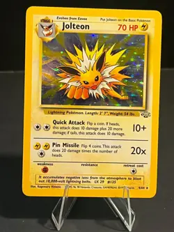 Pokemon TCG Jolteon Jungle 4/64 Holo Unlimited Holo Rare - LP - Image 1
