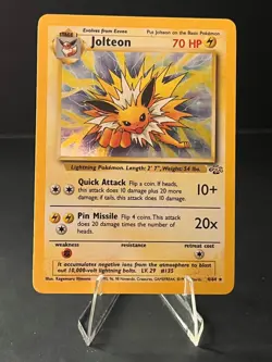 Pokemon TCG Jolteon Jungle 4/64 Holo Unlimited Holo Rare - LP - Image 2
