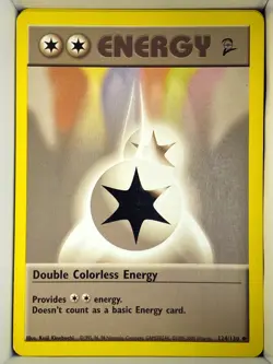 Double Colorless Energy 124/130, Base Set 2, English, Pokemon - Image 1