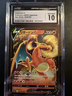 Charizard V Pokemon 2022 Japanese Star Birth 14/100 CGC GEM MINT 10 - Image 1