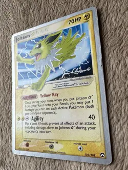 2008 Pokemon World Championship Deck Jolteon Gold Star 101/108 MP/HP Klaczynski - Image 2