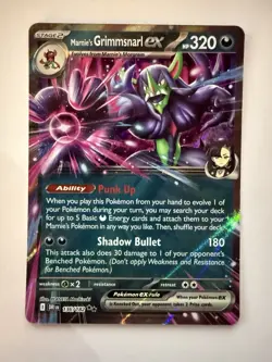 Pokemon TCG Marnies Grimmsnarl EX 136/182 Destined Rivals - Image 1