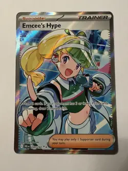 Pokemon Emcees Hype Full Art Trainer Destined Rivals 220/182 - Image 1