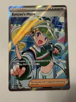 Pokemon Emcees Hype Full Art Trainer Destined Rivals 220/182 - Image 1