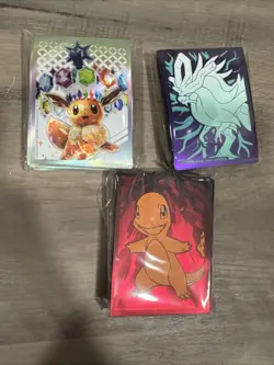 3 X ETB 65-pack Sleeves Charmander New Sealed Pokemon TCG Singles Prismatic - Image 2