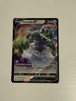 Pokemon TCG Tornadus V Sword & Shield - Chilling Reign 124/198 Holo Ultra Rare - Image 1