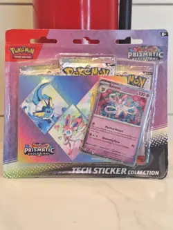 Pokemon TCG Scarlet Violet Prismatic Evolutions Tech Sticker Collection Sylveon - Image 1