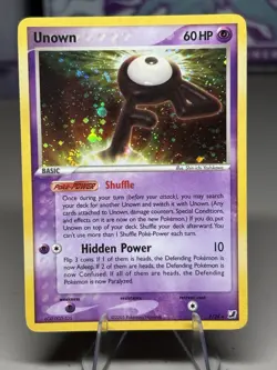 Unown F/28 Unseen Forces ** SWIRL ** Holo Rare 2005 F Pokemon TCG - Image 1