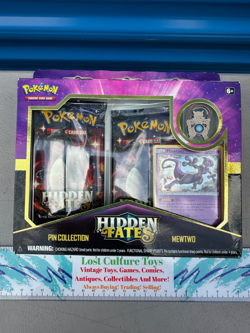 Pokemon Hidden Fates Mewtwo Pin Collection Box SM214 Promo NEW Sealed - Image 1