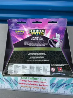 Pokemon Hidden Fates Mewtwo Pin Collection Box SM214 Promo NEW Sealed - Image 3