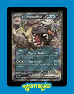 Arven's Mabosstiff ex 139/182 Pokemon TCG Sv10: Destined Rivals Holo - Image 1