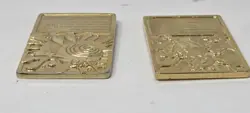 Mewtwo & Poliwhirl Pokemon Nintendo 1999 24k Gold Plated Burger King Promotion - Image 5