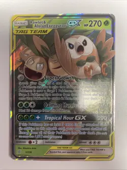 Pokemon TCG Rowlet Alolan Exeggutor Tag Team GX Unified Minds 1/236 MP Free Ship - Image 1