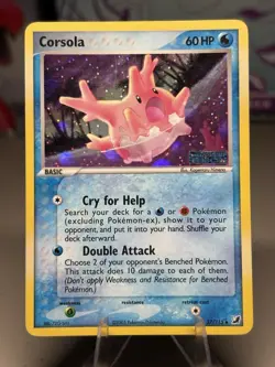 Corsola 37/115 Ex Unseen Forces Reverse Holo Stamped Pokemon TCG LP - Image 1
