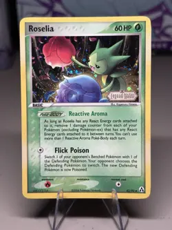 Roselia 42/92 Pokemon 2006 Legend Maker Holo Stamped NM - Image 1