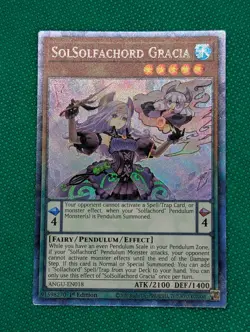 Yu-Gi-Oh! SolSolfachord Gracia ANGU-EN018 1st Edition Collector's Rare - Image 1