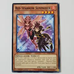 Red Sparrow Summoner - YS14-EN018 - HP/DMG - Common - 1st ed - Yugioh - Image 1