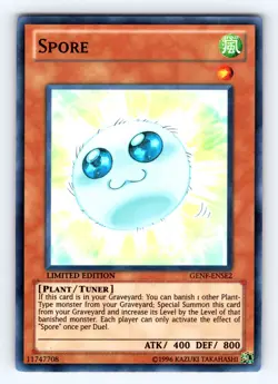 Yugioh Spore GENF-ENSE2 Limited Edition Super Rare Holo - NM ?? - Image 1