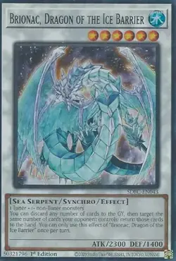 Brionac, Dragon of the Ice Barrier SDFC-EN043 1st Super Rare LP Yu-Gi-Oh! - Image 1