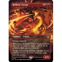 HELLKITE TYRANT (BORDERLESS) Ravnica Remastered Magic MTG MINT CARD - Image 1