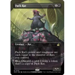 PACK RAT (BORDERLESS) Ravnica Remastered Magic MTG MINT CARD - Image 1