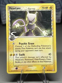 Pokemon Mewtwo EX Holon Phantoms TCG Card 24/110 Delta Species - Image 1