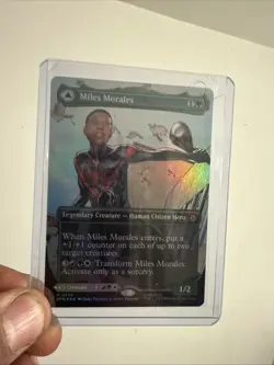 Miles Morales (0234) (Borderless) Marvel's Spider-Man Foil MTG Card Magic - Image 1