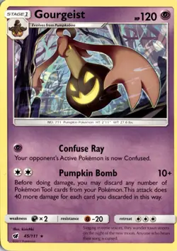 Gourgeist Rare SM - Crimson Invasion 45/111 Pokemon Card TCG - Image 1
