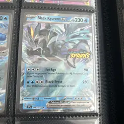 Black Kyurem EX 048/191 Holo Surging Sparks STAMPED PROMO Pokemon Card Near Mint - Image 1