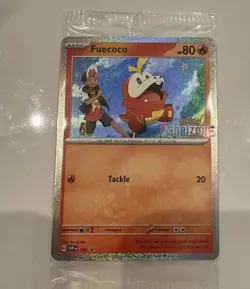 Fuecoco SVP 192 Horizons Holo Sealed Promo Card Pokemon TCG Surging Sparks - Image 1