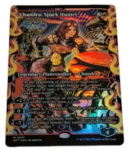 Chandra, Spark Hunter Showcase Foil Aetherdrift Planeswalker Magic The Gathering - Image 1
