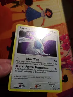Lugia 14/132 NM Holo Rare w/Swirl and HOLO BLEED Secret Wonders Pokemon Card - Image 3